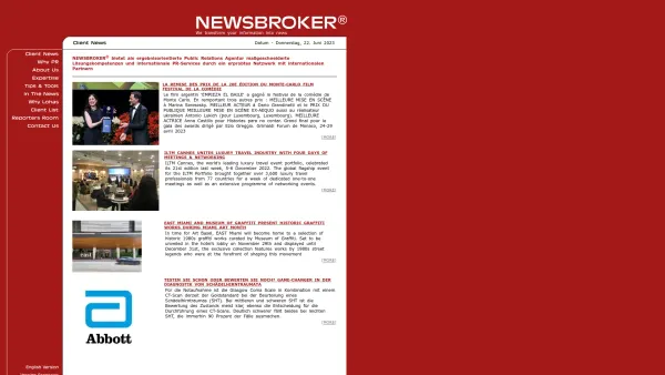 Website Screenshot: NEWSBROKER® Public Relations e.U. - NEWSBROKER - Date: 2023-06-23 12:07:55