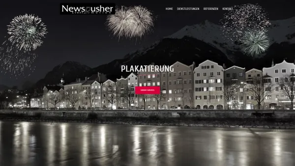 Website Screenshot: NEWSPUSHER Eventpromotion - NEWSPUSHER Eventpromotion | Plakatierung und Flyerverteilung in Tirol - Date: 2023-06-23 12:07:55