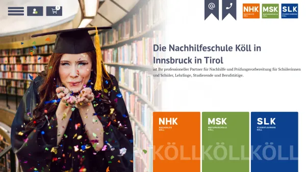 Website Screenshot: NHK Nachhilfe Nachhilfe Köll  Innsbruck v 0.2 - NHK Nachhilfe Köll in Innsbruck - Date: 2023-06-15 16:02:34