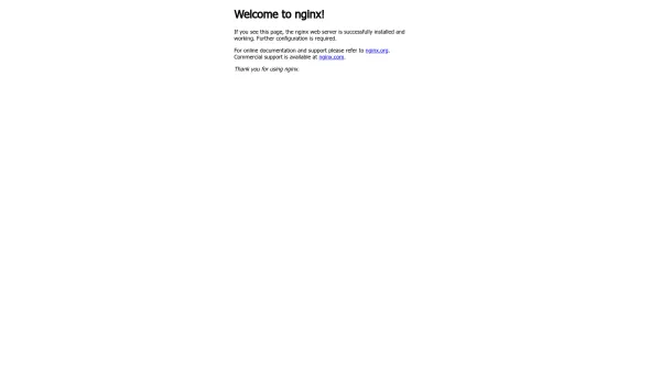Website Screenshot: Nice Hier entsteht eine neue Internetpräsenz - Welcome to nginx! - Date: 2023-06-23 12:07:55