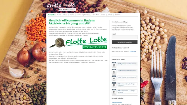 Website Screenshot: Mag. Nicole Seiler Ernährungswissenschafterin - Flotte Lotte | Kochwerkstatt - Date: 2023-06-23 12:07:55