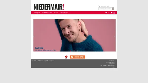 Website Screenshot: Kabarett NIEDERMAIR! - Kabarett Niedermair - niedermair.at - Date: 2023-06-23 12:07:55