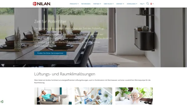 Website Screenshot: NILAN Lüftungssysteme Handels GmbH - Nilan | Lüftungs- und Raumklimalösungen - Date: 2023-06-23 12:07:56