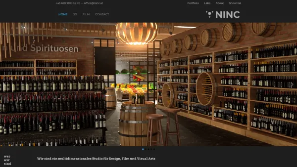 Website Screenshot: NINC! webdesign video 3D - NINC MEDIA – digital arts - Date: 2023-06-15 16:02:34