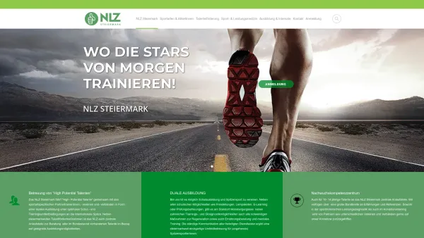 Website Screenshot: NLZ Steiermark (Betreuungsverein) Leistungsmodell Sport-BORG Graz - Wo die Stars von morgen trainieren! - Date: 2023-06-14 10:44:07