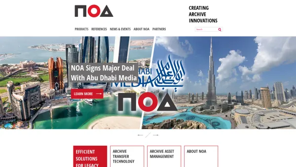 Website Screenshot: NOA AUDIO SOLUTIONS - Audio Video Archiving | Audio Video Digitization and Archiving - Date: 2023-06-23 12:07:58