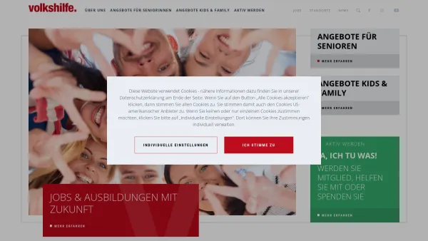 Website Screenshot: Burgenländischer Fürsorge und Wohlfahrtsverein Volkshilfe Volkshilfe Niederösterreich - Volkshilfe - Date: 2023-06-23 12:07:58
