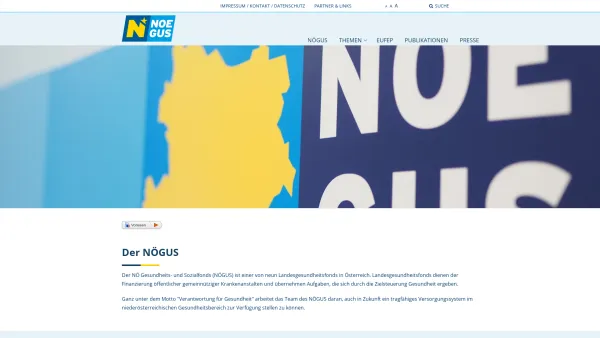 Website Screenshot: NÖ Gesundheits und Sozialfonds NÖ Landeskliniken-Holding - Nögus: Home - Date: 2023-06-15 16:02:34