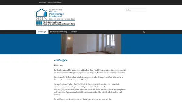Website Screenshot: NÖ Haus und Wohnungseigentümerverband - Noehaus.at - Date: 2023-06-23 12:07:58