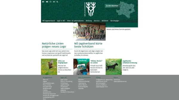 Website Screenshot: Niederösterreichischer Landesjagdverband - Startseite - Niederösterreichischer Landesjagdverband - Date: 2023-06-23 12:07:58