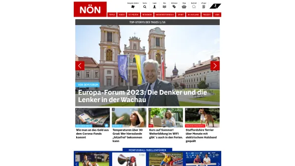 Website Screenshot: Niederösterreichisches Pressehaus Druck u NÖN Niederösterreichische Nachrichten NÖN - NÖN.at - Date: 2023-06-23 12:07:58