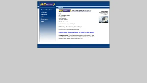 Website Screenshot: Computer Software Josef Großsteiner Gesellschaft ++ InterNoet ++ - hispeed.at - Date: 2023-06-23 12:07:58