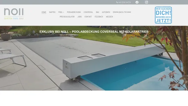 Website Screenshot: NOLL GmbH Garten-Pool-Bau - Swimming Pool | Wien | Niederösterreich | Burgenland - NOLL GmbH Garten-Pool-Bau - Date: 2023-06-23 12:07:58
