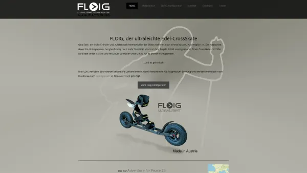 Website Screenshot: Otto Eder Produktentwiclung - Skike, oder noch leichter - FLOIG, der ultraleichte Edel-CrossSkate - 25 Jahre Crossskates mit Bremsen - Date: 2023-06-14 10:44:10
