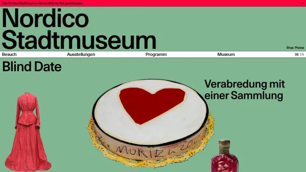 Website Screenshot: Nordico Museum der Stadt Linz - Nordico Stadtmuseum Linz - Date: 2023-06-14 10:44:10