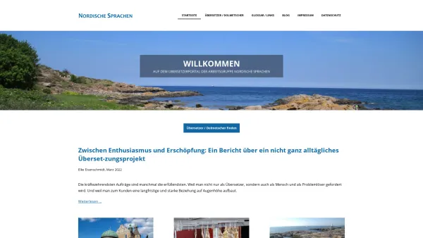 Website Screenshot: Arbeitsgruppe Nordische Sprachen - Startseite - Nordische Sprachen - Date: 2023-06-23 12:08:01