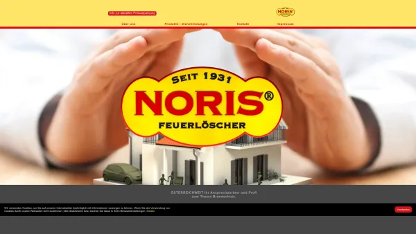 Website Screenshot: NORIS Feuerschutzgeräte GmbH Linz - Homepage - Date: 2023-06-23 12:08:01
