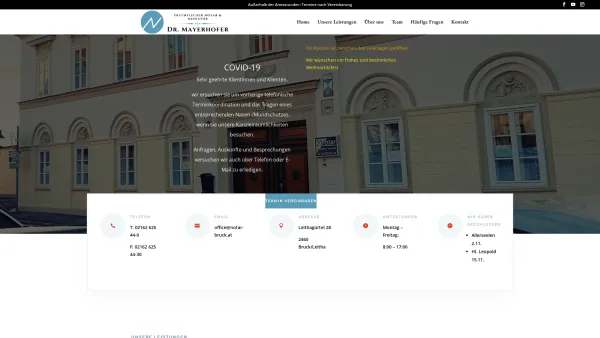 Website Screenshot: Notariat Brandstätter Partner Bruck/Leitha - notar-bruck.at | Notar für Wien, Niederösterreich und Burgenland - Date: 2023-06-15 16:02:34