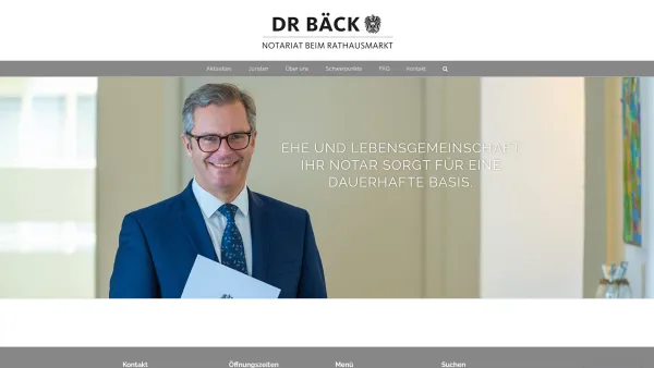 Website Screenshot: Öffentliche Notare Dr. Dietrich Kühnelt & Dr. Erfried Bäck - Notariat Dr. Bäck – Notar beim Rathausmarkt Spittal - Date: 2023-06-23 12:08:01
