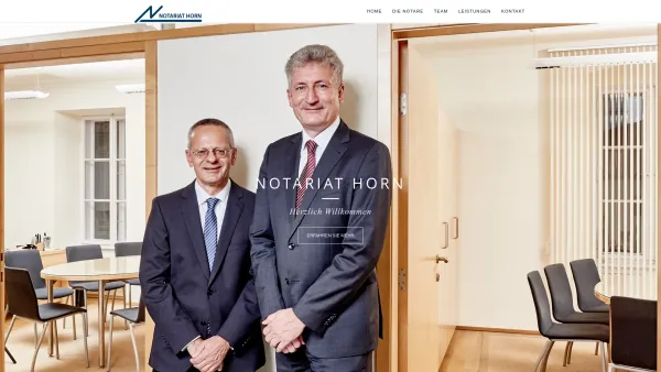 Website Screenshot: Öffentliche Notare Dr Erich Leutgeb u Dr Leopold Mayerhofer Indexseite - Notariat Horn - Date: 2023-06-14 10:44:10