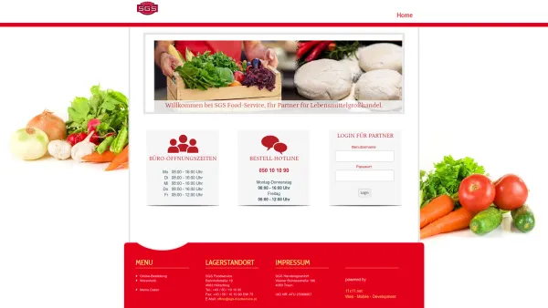 Website Screenshot: Nothhaft Fleisch & Wurst vom Feinsten - Willkommen | SGS FoodService Online Bestellung - Date: 2023-06-23 12:08:01