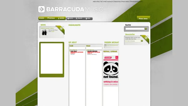 Website Screenshot: Novamusic - Barracuda Music - Home - Date: 2023-06-23 12:08:01