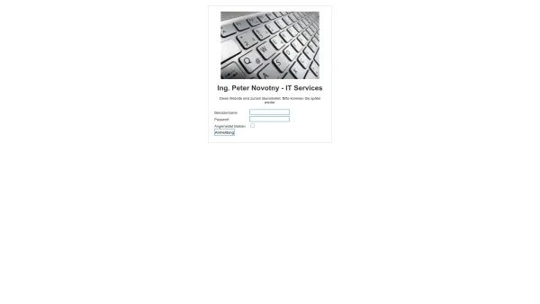 Website Screenshot: Peter Novotny homepage services - Ing. Peter Novotny - IT Services - Date: 2023-06-23 12:08:01
