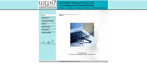 Website Screenshot: npf projektentwickung Gesellschaft m.b.H. - npf - projektentwicklung - Home - Home - Date: 2023-06-23 12:08:01
