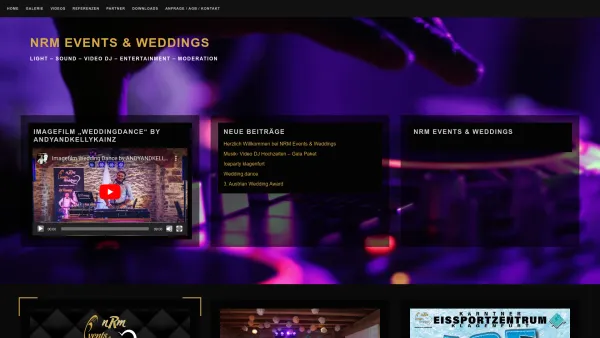 Website Screenshot: NRM-Events - NRM Events & Weddings – Light – Sound – Video Dj – Entertainment – Moderation - Date: 2023-06-23 12:08:01