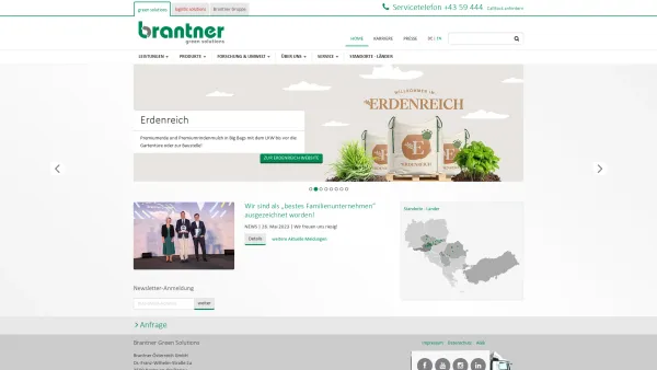 Website Screenshot: NUA-Abfallwirtschaft NUA Abfallwirtschaft GmbH - Home | Brantner Entsorgung. Facility Services - Date: 2023-06-15 16:02:34
