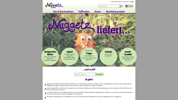 Website Screenshot: Nuggetz - Nuggetz | mit Leidenschaft kreiert | von Hand produziert - Date: 2023-06-23 12:08:04
