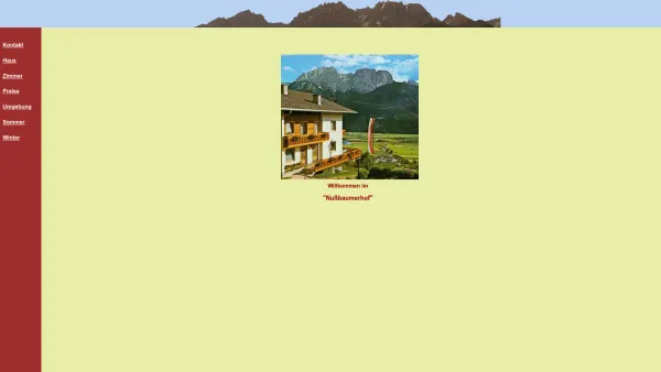 Website Screenshot: Gästehaus Nussbaumerhof Göriach 1 Dölsach Urlaub am Bauernhof am Nußbaumerhof Osttirol Ferienwohnung Frühstückspension - Willkommen am Nussbaumerhof - Dölsach - Date: 2023-06-23 12:08:04