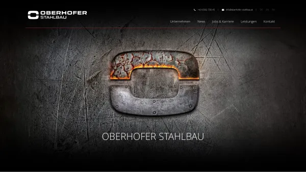 Website Screenshot: Stahlbau Transporte Oberhofer Saalfelden Salzburg - Oberhofer Stahlbau - Date: 2023-06-23 12:08:04