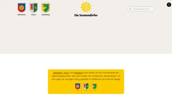 Website Screenshot: Gemeindeamt Gemeinde Oberlienz - Die Sonnendörfer - Oberlienz, Thurn, Gaimberg - Date: 2023-06-23 12:08:08