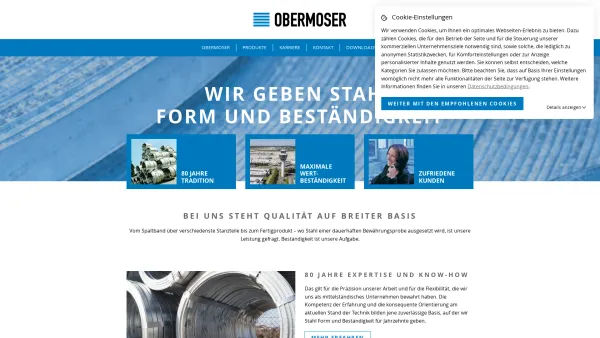 Website Screenshot: Obermoser Fendrich Gesellschaft mbh & Co.KG - Herzlich Willkommen bei Obermoser - Date: 2023-06-14 10:44:10