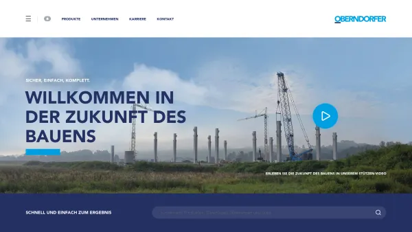 Website Screenshot: Franz Oberndorfer GmbH & Co - ? Willkommen in der Zukunft des Bauens | Oberndorfer Betonfertigteile | Know-how in Beton - Date: 2023-06-14 10:44:10