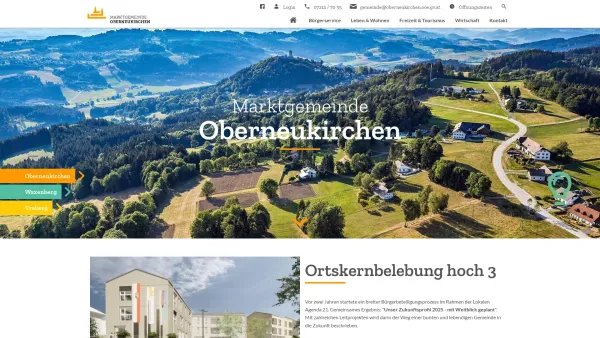 Website Screenshot: Marktgemeinde Oberneukirchen - Marktgemeinde Oberneukirchen | Home - Date: 2023-06-23 12:08:08