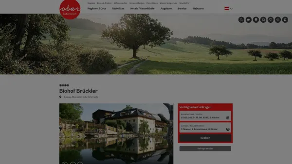 Website Screenshot: Biohof Brückler Familie Monika u Georg Urlaub Oberösterreich Tourismusinformationen aus Oberösterreich - Biohof Brückler - Date: 2023-06-23 12:08:08