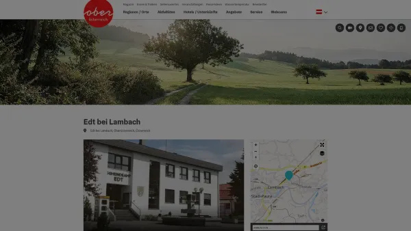 Website Screenshot: Gemeindeamt Edt bei Urlaub Oberösterreich Tourismusinformationen aus Oberösterreich - Edt bei Lambach - Date: 2023-06-23 12:08:08
