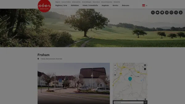 Website Screenshot: Gemeindeamt Urlaub Oberösterreich Tourismusinformationen aus Oberösterreich - Fraham - Date: 2023-06-23 12:08:08