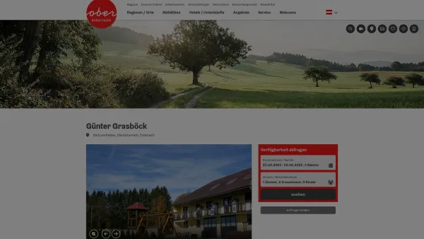 Website Screenshot: Ferienhof Urlaub Oberösterreich Tourismusinformationen aus Oberösterreich - Günter Grasböck - Date: 2023-06-23 12:08:08