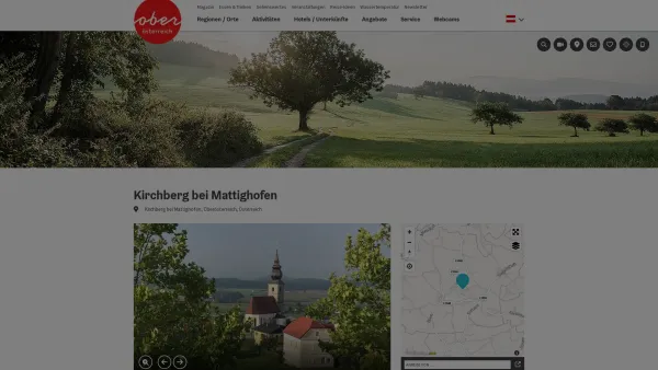Website Screenshot: Gemeindeamt Kirchberg bei Urlaub Oberösterreich Tourismusinformationen aus Oberösterreich - Kirchberg bei Mattighofen - Date: 2023-06-23 12:08:08