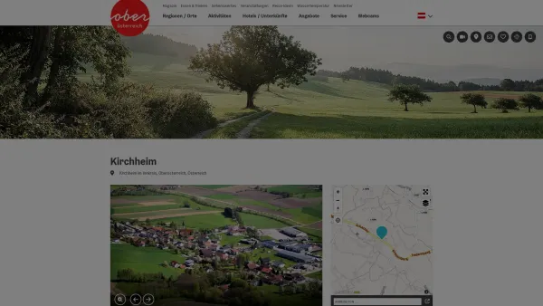 Website Screenshot: Gemeindeamt Kirchheim im Urlaub Oberösterreich Tourismusinformationen aus Oberösterreich - Kirchheim im Innkreis - Date: 2023-06-23 12:08:08