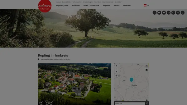 Website Screenshot: Gemeindeamt Kopfing im Urlaub Oberösterreich Tourismusinformationen aus Oberösterreich - Kopfing im Innkreis - Date: 2023-06-23 12:08:08