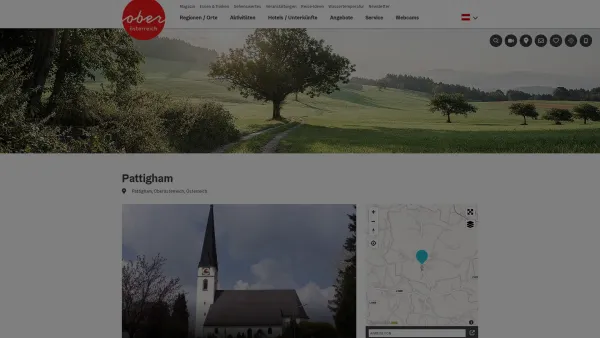 Website Screenshot: Gemeindeamt Urlaub Oberösterreich Tourismusinformationen aus Oberösterreich - Pattigham - Date: 2023-06-23 12:08:08