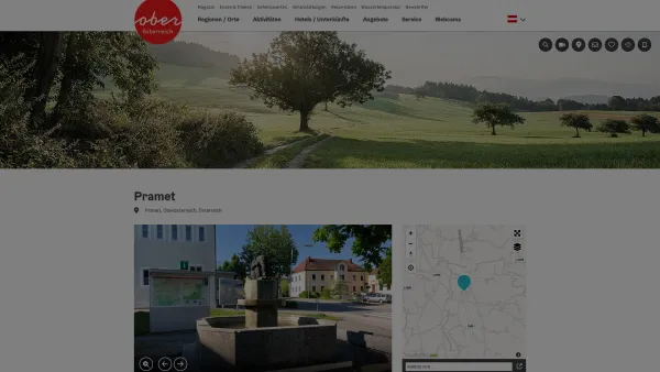 Website Screenshot: Gemeindeamt Urlaub Oberösterreich Tourismusinformationen aus Oberösterreich - Pramet - Date: 2023-06-23 12:08:11