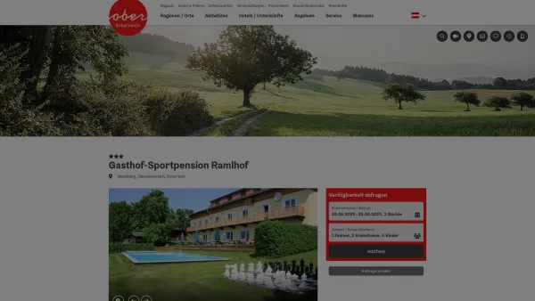 Website Screenshot: Maximilien Urlaub Oberösterreich Tourismusinformationen aus Oberösterreich - ***Sportpension Ramlhof in Nebelberg - Date: 2023-06-23 12:08:11