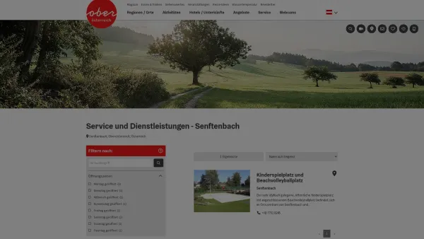 Website Screenshot: Gemeindeamt Urlaub Oberösterreich Tourismusinformationen aus Oberösterreich - Service und Dienstleistungen - Senftenbach - Date: 2023-06-23 12:08:11