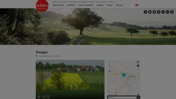 Website Screenshot: Gemeindeamt Urlaub Oberösterreich Tourismusinformationen aus Oberösterreich - Steegen - Date: 2023-06-23 12:08:11