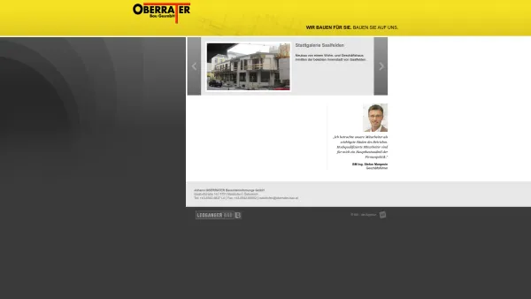 Website Screenshot: Oberrater Bau GesmbH - Date: 2023-06-23 12:08:11
